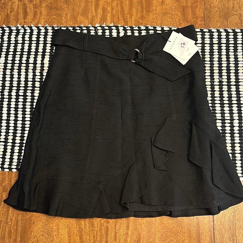 SANDRO Amy Ruffled Miniskirt Size 3 NEW - Picture 8 of 13
